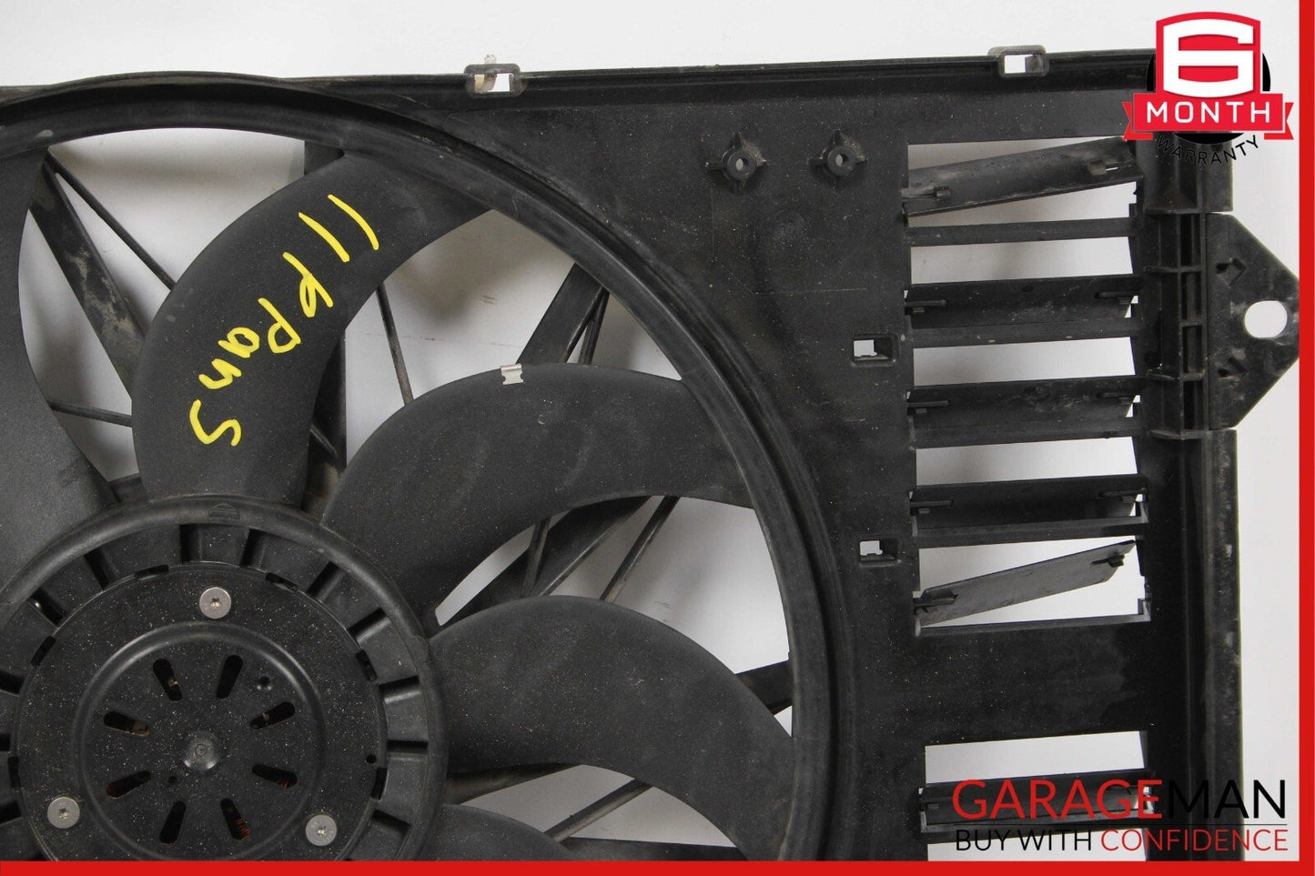 10-16 Porsche Panamera 970 4.8L Radiator Engine Electric Cooling Fan Shroud Assy