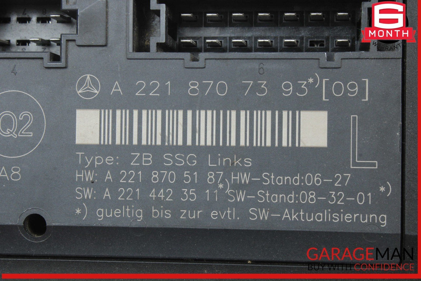 07-13 Mercedes W221 S400 Front Left Driver Side Under Seat Control Module OEM