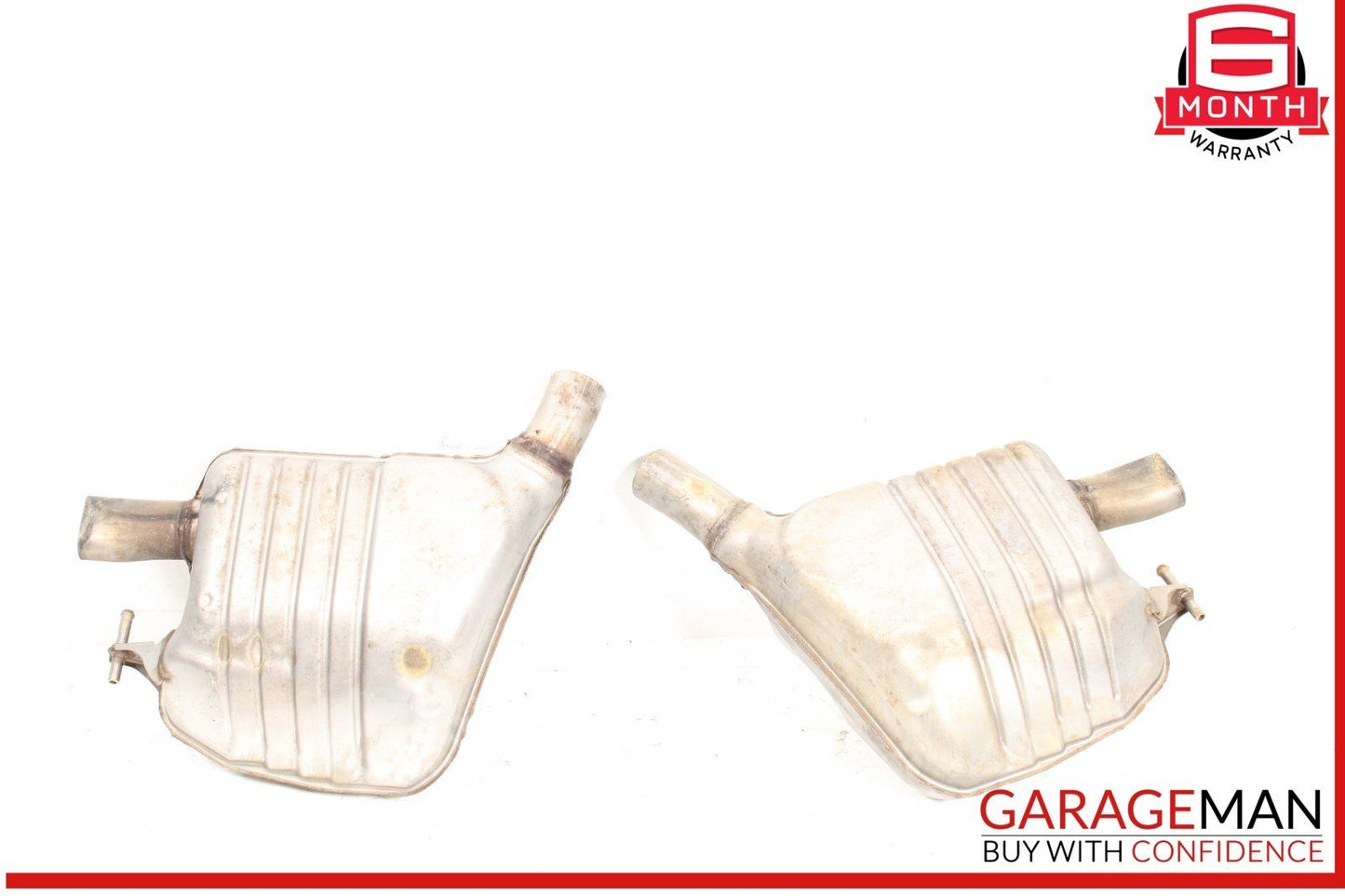 17-20 Mercedes W213 E300 M274 Left & Right Exhaust Muffler Mufflers Set OEM