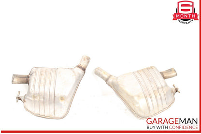 17-20 Mercedes W213 E300 M274 Left & Right Exhaust Muffler Mufflers Set OEM