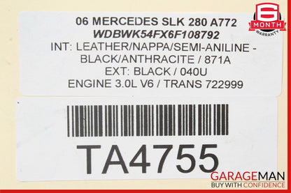 05-11 Mercedes R171 SLK280 Front Left Side Wheel Spindle Knuckle Hub Bearing