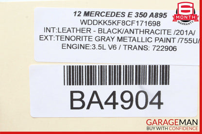 10-16 Mercedes W212 E350 E500 C300 Interior Rear View Mirror Grey 2048104217