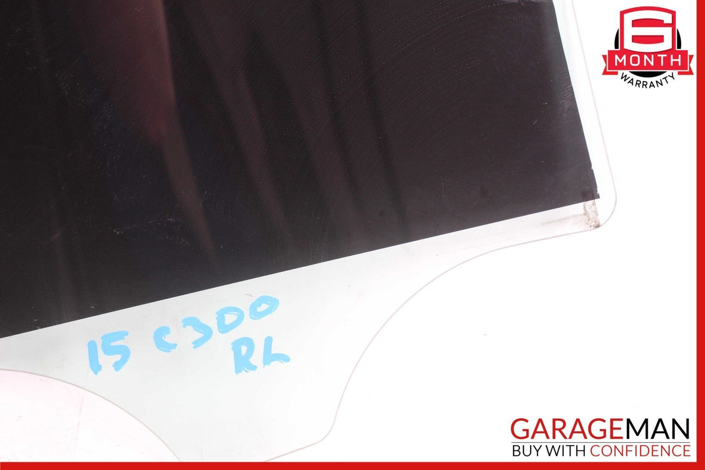 15-21 Mercedes W205 C300 C400 Rear Left Driver Side Door Window Glass OEM