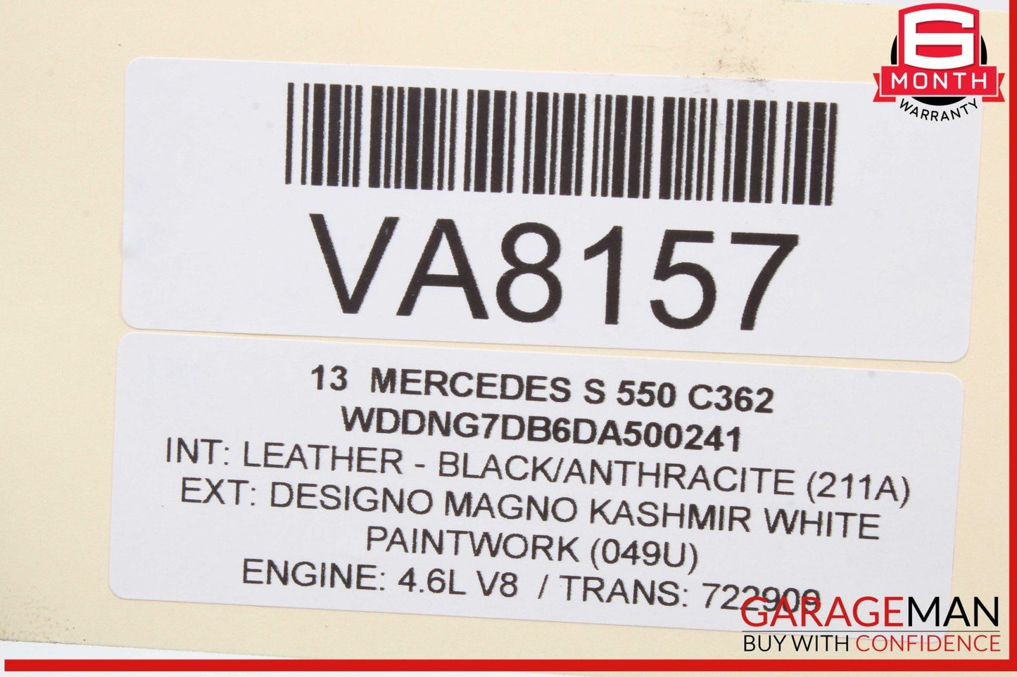 07-14 Mercedes W221 S550 Front Right Passenger Side Door Lock Latch Actuator OEM
