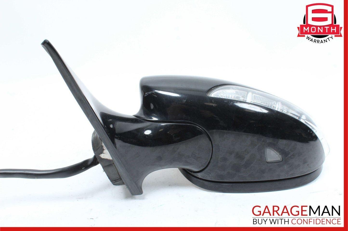 06-08 Mercedes W219 CLS500 Front Left Side Door Mirror Rear View Black OEM