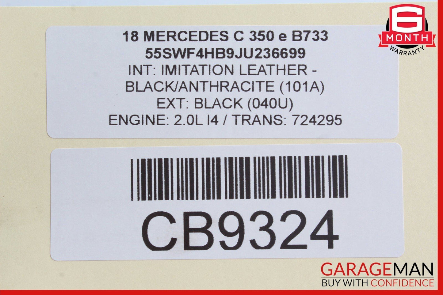14-21 Mercedes W205 C350e CLA250 GLA250 Front Right Sun Visor Sunvisor OEM