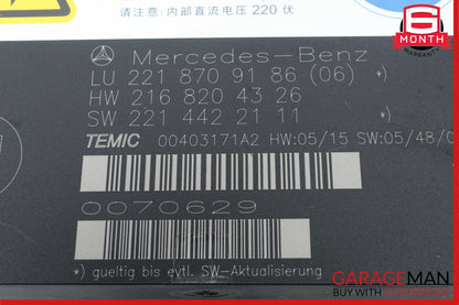 07-10 Mercedes W221 S63 AMG Front Left or Right Seat Contour Control Module OEM