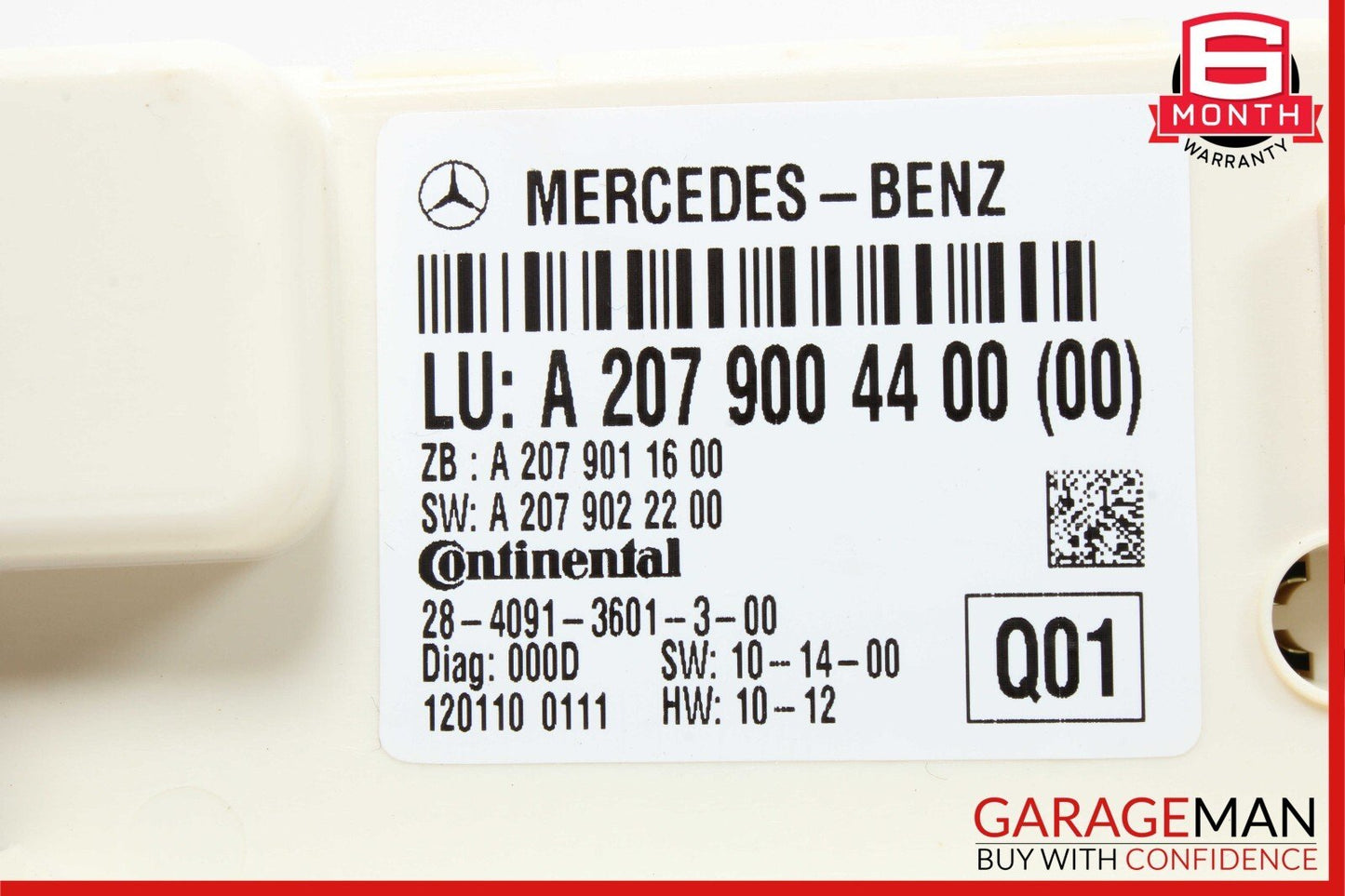 10-17 Mercedes W212 E350 E400 Rear Window Regulator Control Module OEM