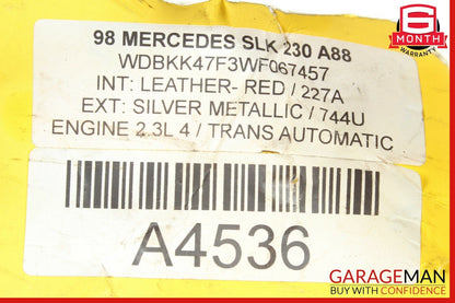 97-04 Mercedes R170 SLK230 C230 Aux Auxiliary Coolant Water Pump 0018351364