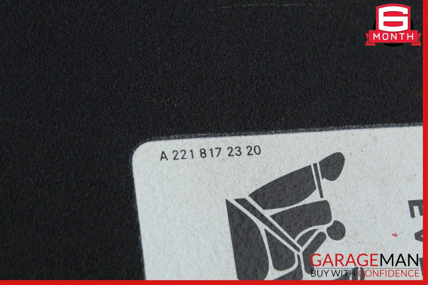 08-14 Mercedes W204 C250 C300 Front Left Side Sun Visor Sunvisor Shade Black OEM