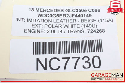 15-20 Mercedes X253 GLC350e C350e Rear Left / Right Suspension Upper Control Arm