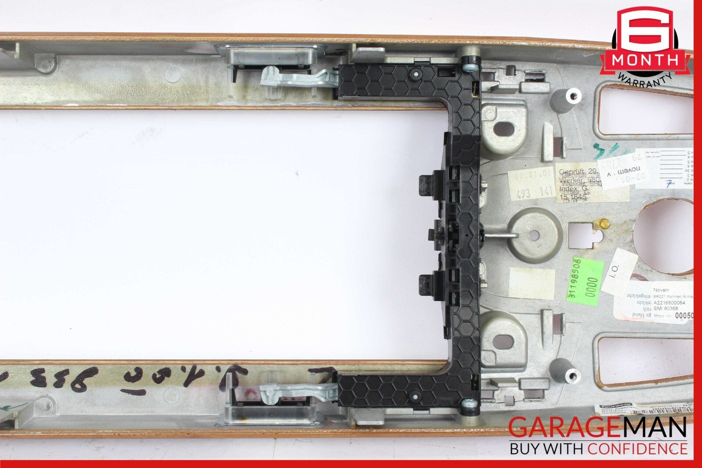 07-09 Mercedes W221 S550 S65 AMG Center Console Trim Bezel Wood 2216800064 OEM
