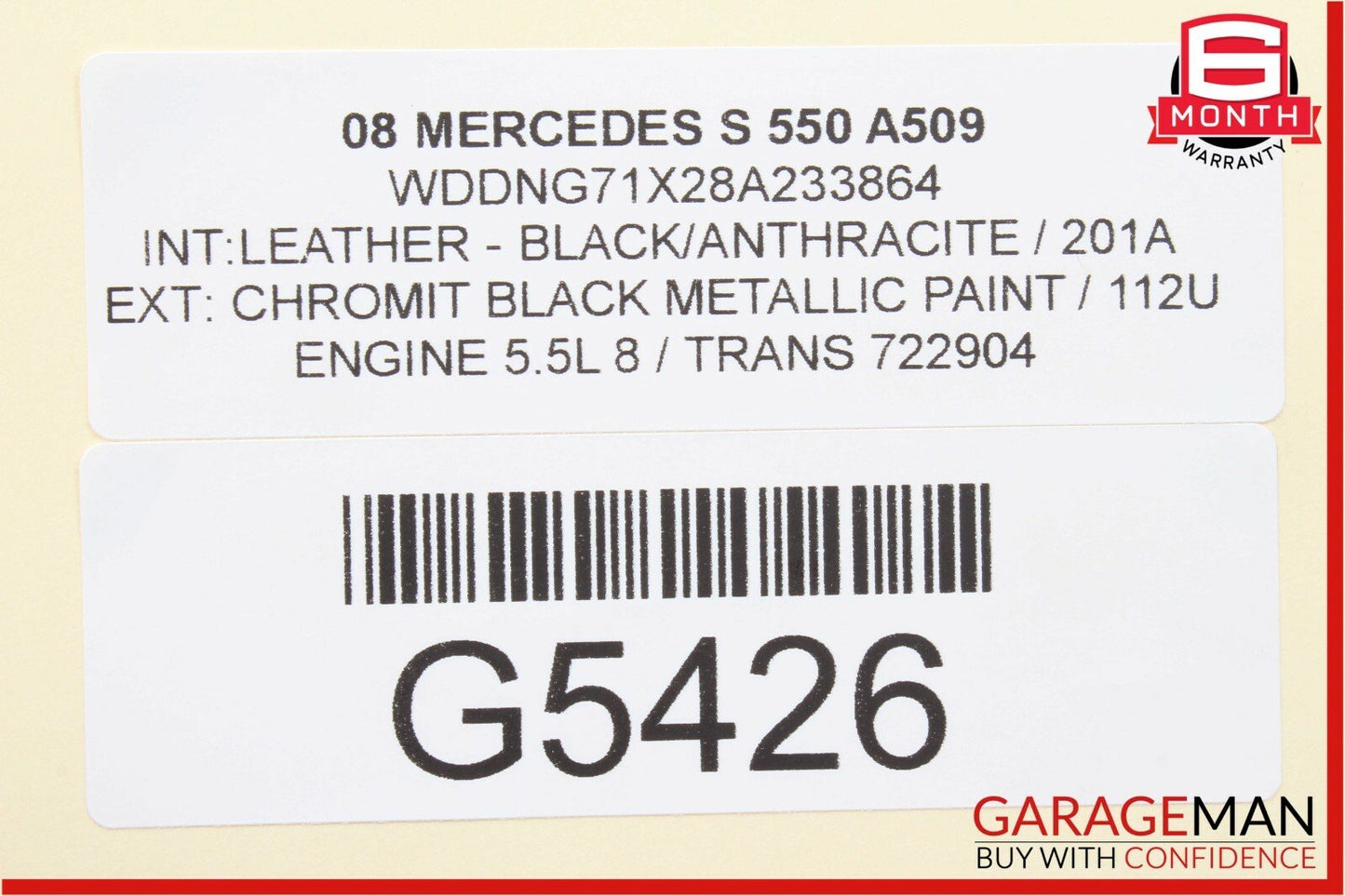 07-14 Mercedes W221 S550 CL550 Front Left Side Windshield Wiper Motor Linkage