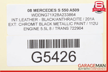 07-14 Mercedes W221 S550 CL550 Front Left Side Windshield Wiper Motor Linkage