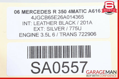 06-13 Mercedes W251 R350 ML550 Exterior Door Handle Front Left Side Silver OEM