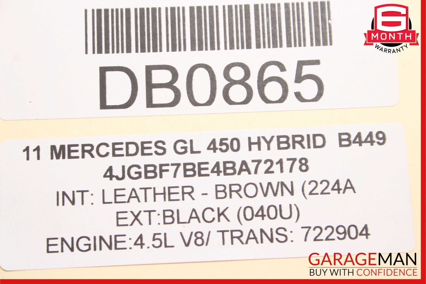 07-12 Mercedes X164 GL450 ML450 AT 7G Automatic Transmission 722.904 AWD 176k