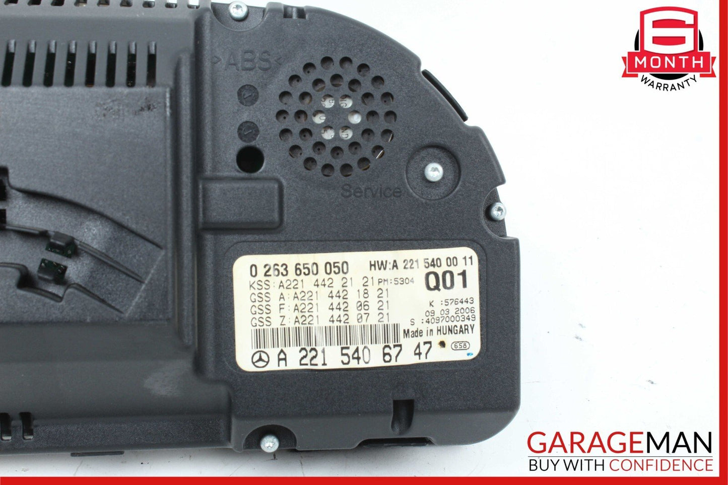 07-09 Mercedes W221 S550 Instrument Cluster Speedometer Odometer OEM