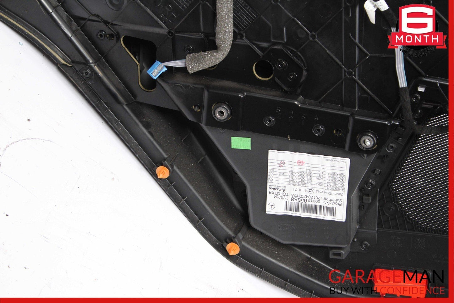 10-15 Mercedes X204 GLK350 GLK250 Rear Right Passenger Interior Door Panel Black
