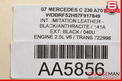 01-07 Mercedes W203 C230 Rear Right / Left Side Lower Control Arm OEM