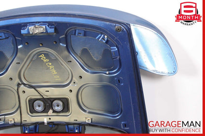 06-08 Porsche Cayman 987 Rear Trunk Glass Hatch Tail Gate Panel w/ Spoiler Blue