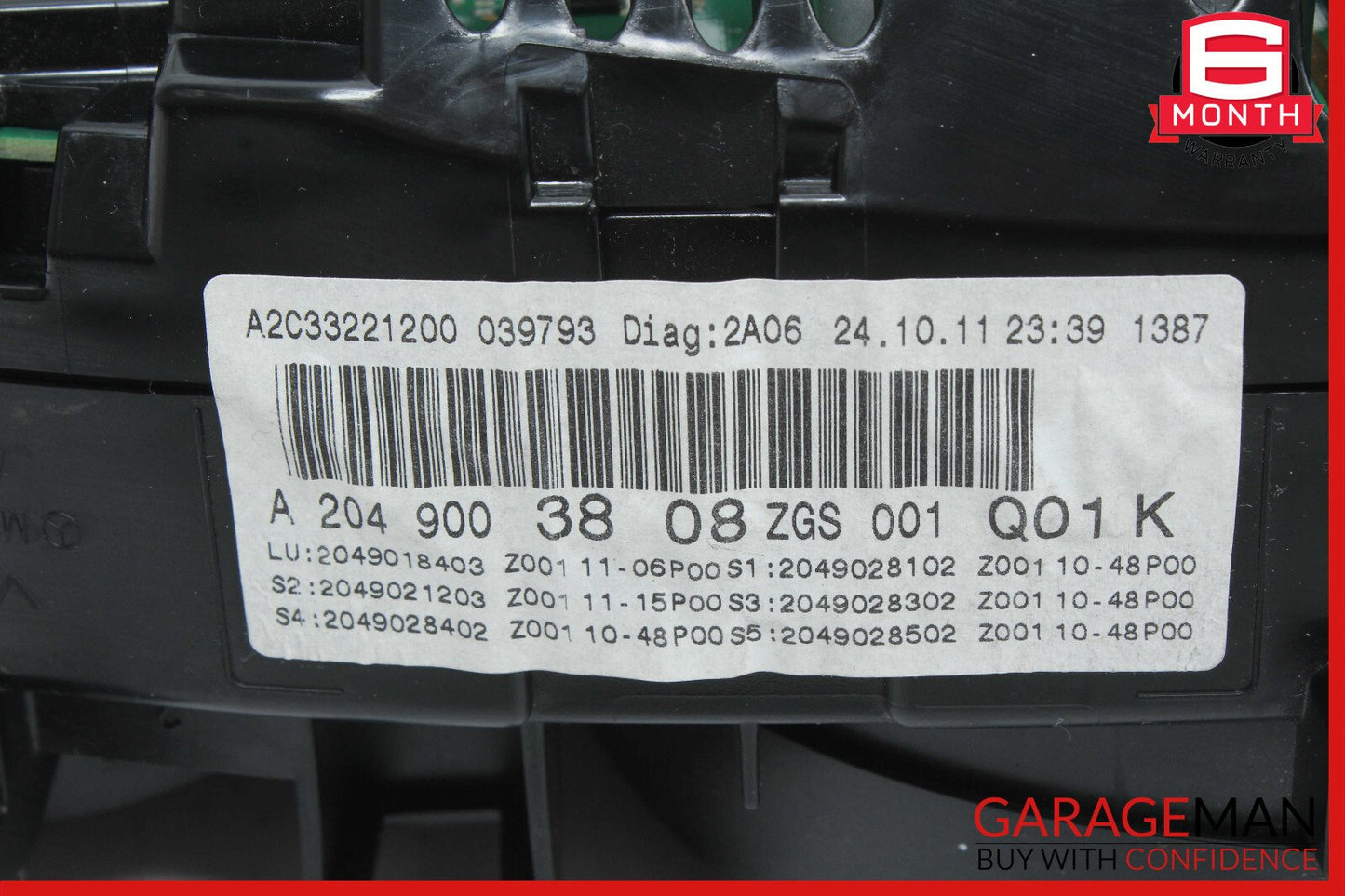 12-14 Mercedes W204 C250 C350 Instrument Speedometer Cluster OEM
