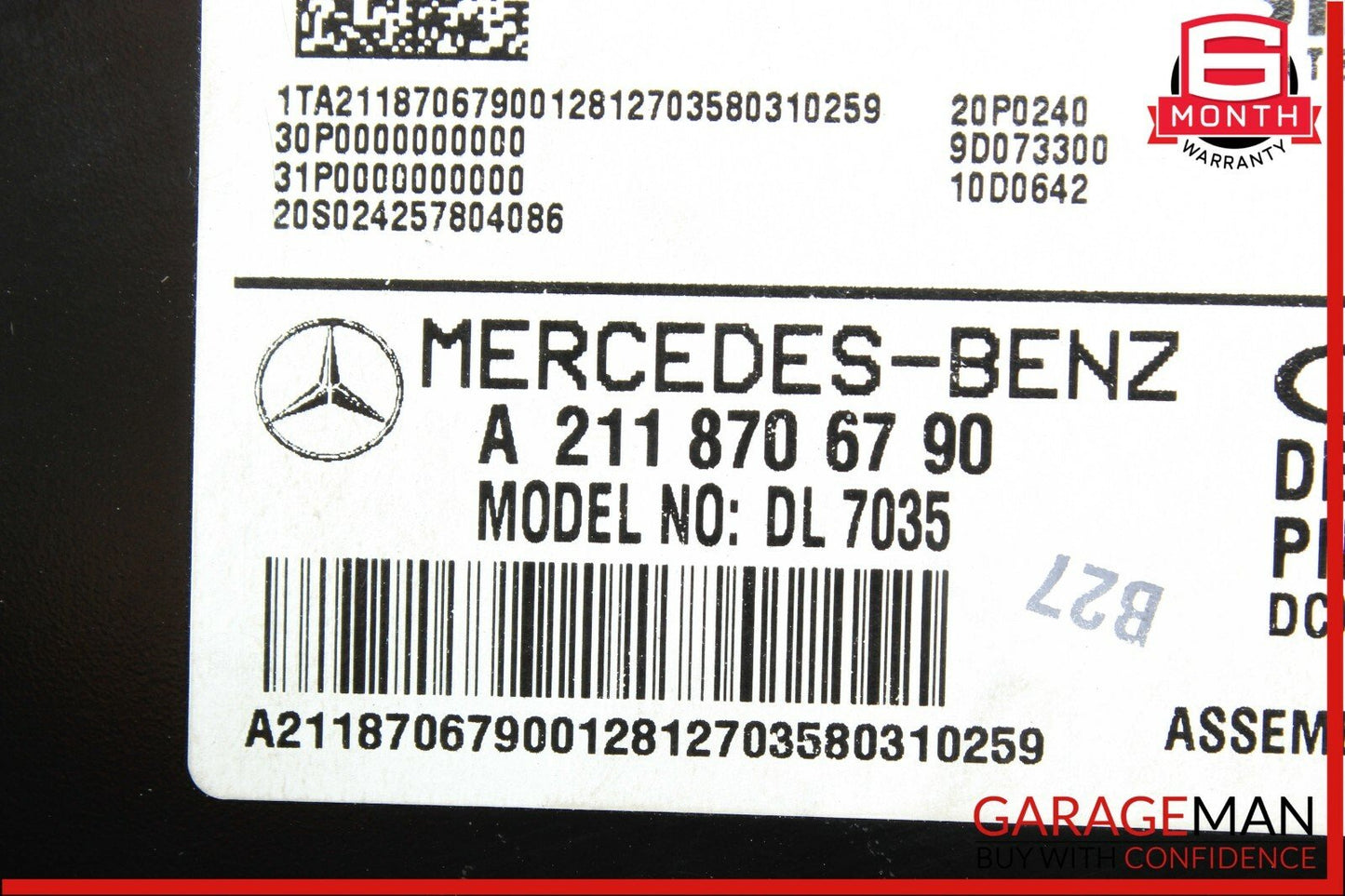 03-08 Mercedes E350 CLS550 GL450 CL600 Sirius Satellite Radio Receiver OEM