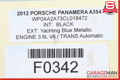 11-13 Porsche Panamera 970 3.6L Left Side Engine Motor Mount 94837506100 OEM