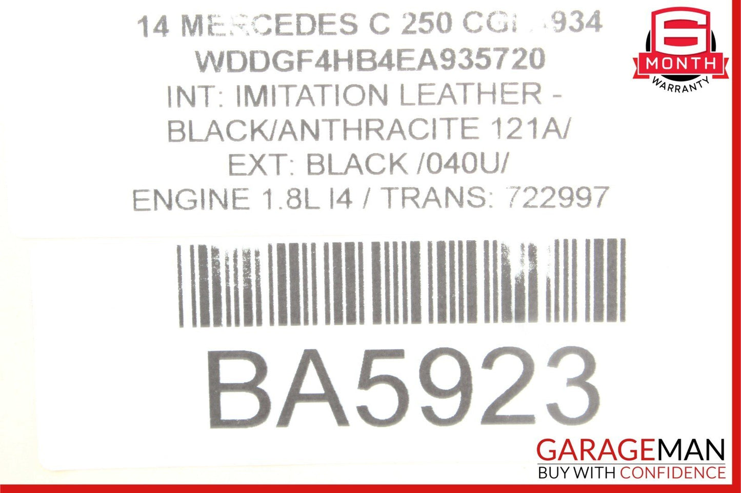 08-18 Mercedes W204 C250 E350 CLS400 Rear Left Side Door Lock Latch Actuator OEM