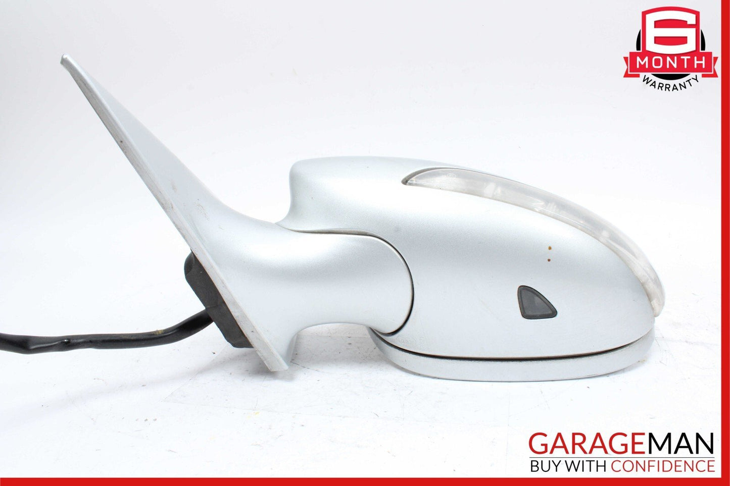 06-08 Mercedes W219 CLS500 Front Left Side Door Mirror Rear View Cubanite Silver