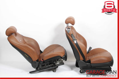 08-14 Mercedes W216 CL63 AMG Complete Front Seat Seats Cushion Assembly Brown