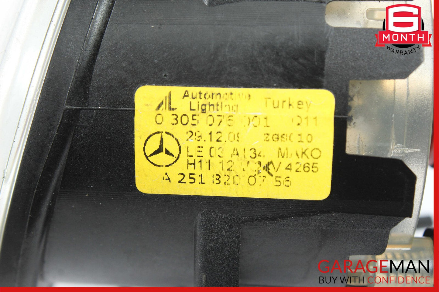 06-12 Mercedes X204 GLK350 Front Left Bumper Fog Light Lamp OEM