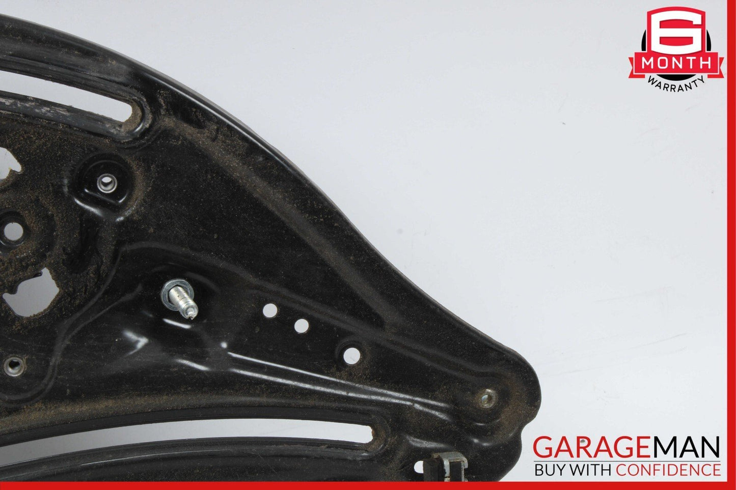 10-16 Mercedes E350 E550 Coupe Rear Left Door Regulator Window Frame w/o Motor