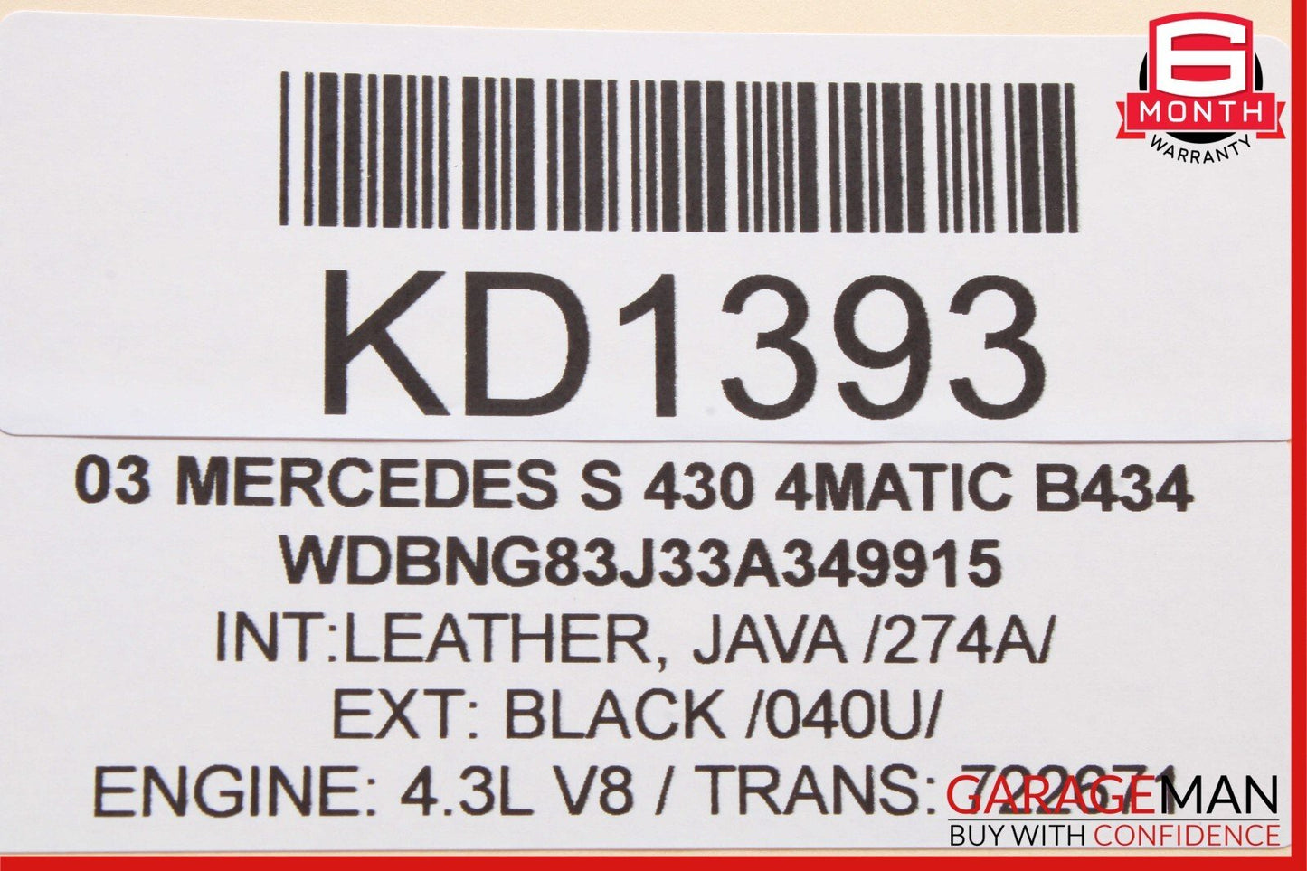 Mercedes S430 SLK280 CLK500 CL500 E320 Anti Theft Alarm Module 2118209126 OEM