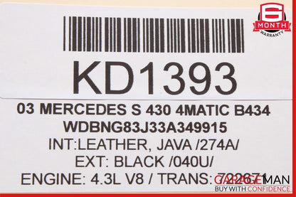 Mercedes S430 SLK280 CLK500 CL500 E320 Anti Theft Alarm Module 2118209126 OEM