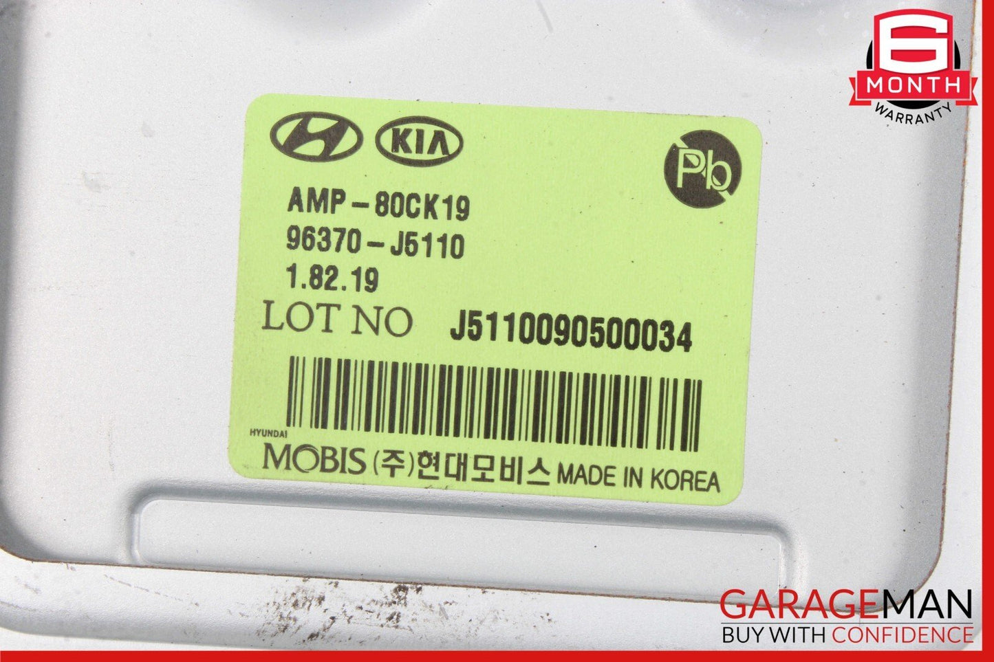 18-21 Kia Stinger Audio Amp Amplifier Module 96370-J5110 OEM