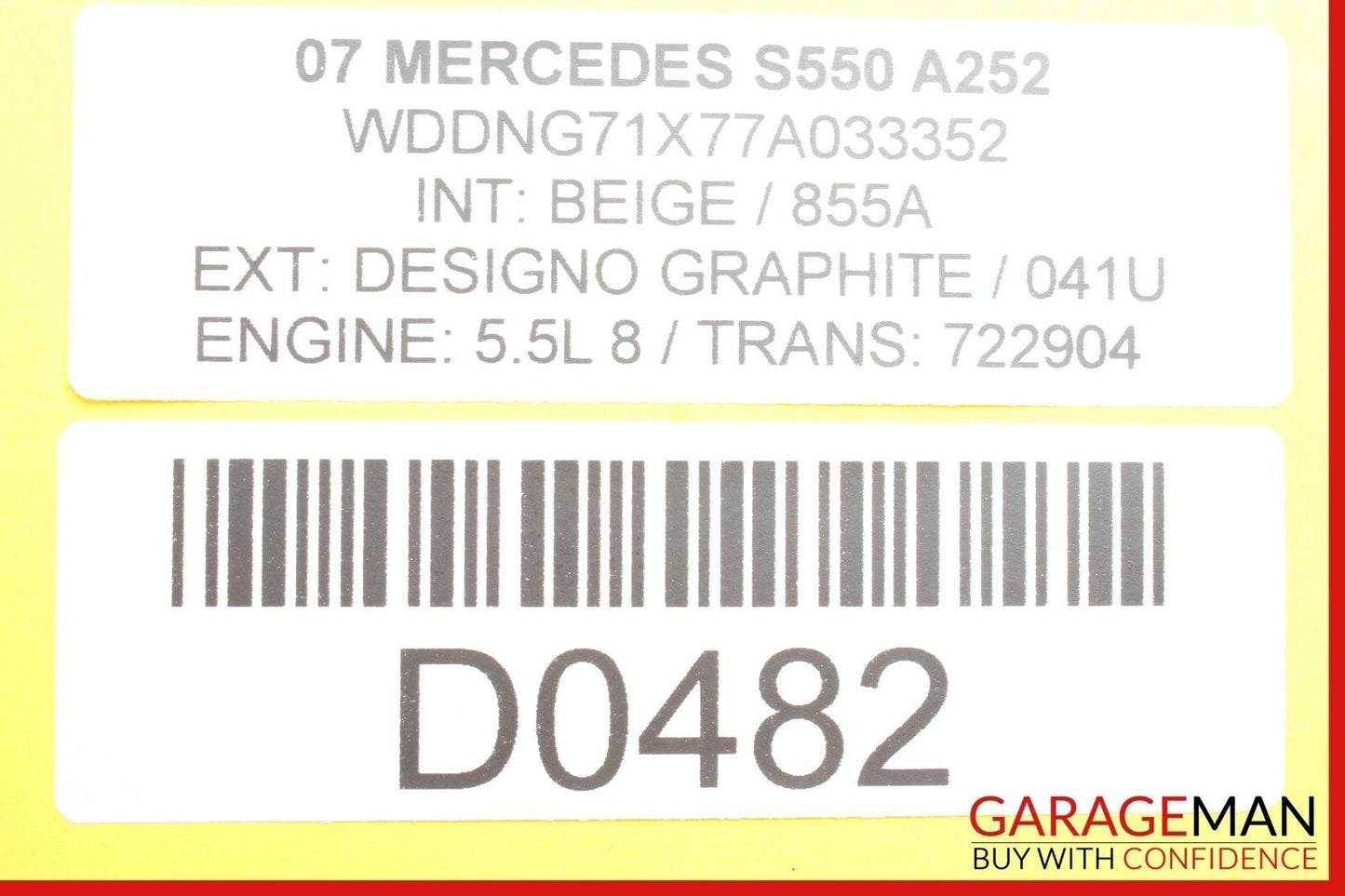 07-09 Mercedes W221 S550 S65 AMG AC A/C Air Heater Blower Climate Control Module