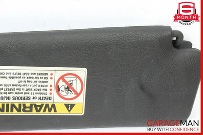 97-04 Mercedes R170 SLK230 SLK320 Front Right Sunvisor Sun Visor Sunshade Black