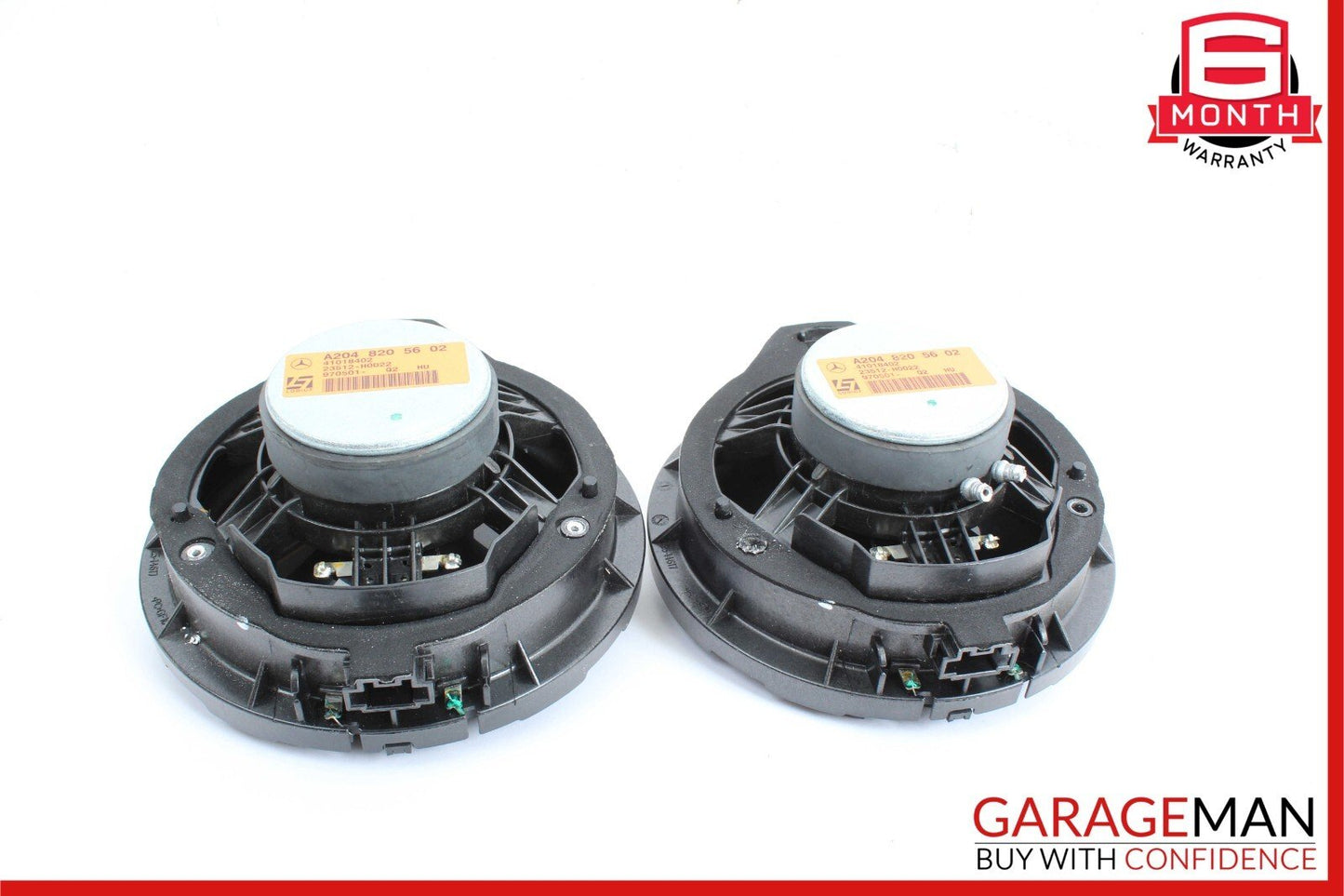 08-14 Mercedes W204 C250 Sedan Rear Left and Right Side Door Speaker Set of 2