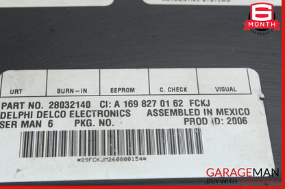 03-09 Mercedes X164 GL450 CLK350 Sirius Satellite Radio Receiver 1698270162 OEM