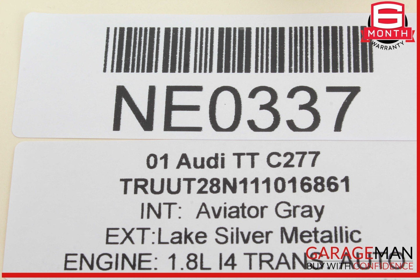 00-06 Audi TT Alternator Generator Valeo OEM
