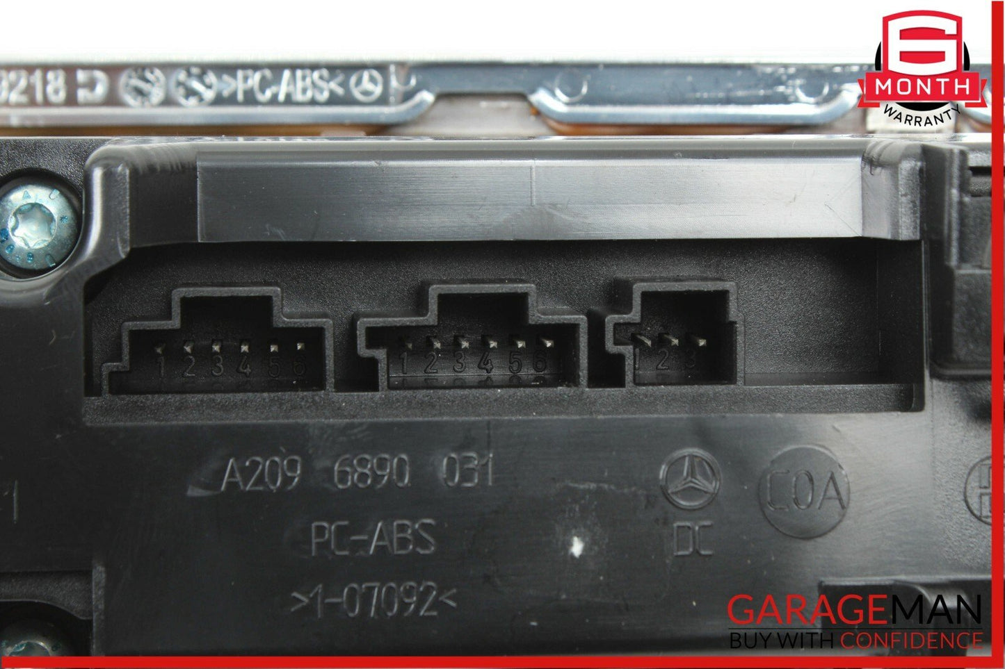 05-09 Mercedes W209 CLK500 Dash Heated Seat ESP Hazard Light Control Switch Wood