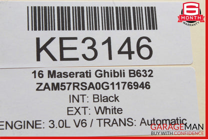 14-17 Maserati Ghibli Dashboard Instrument Panel Analog Clock Trim Cover OEM