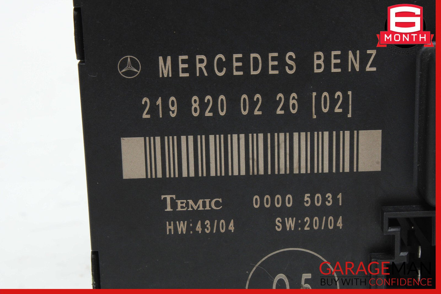 06-11 Mercedes W219 CLS500 CLS63 Rear Left Door Control Module 2198200226 OEM