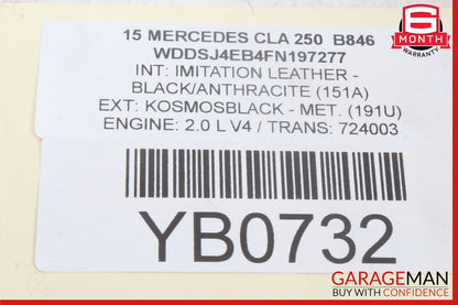 14-19 Mercedes W117 CLA250 CLA45 AMG Rear Right Side Door Lock Latch Actuator
