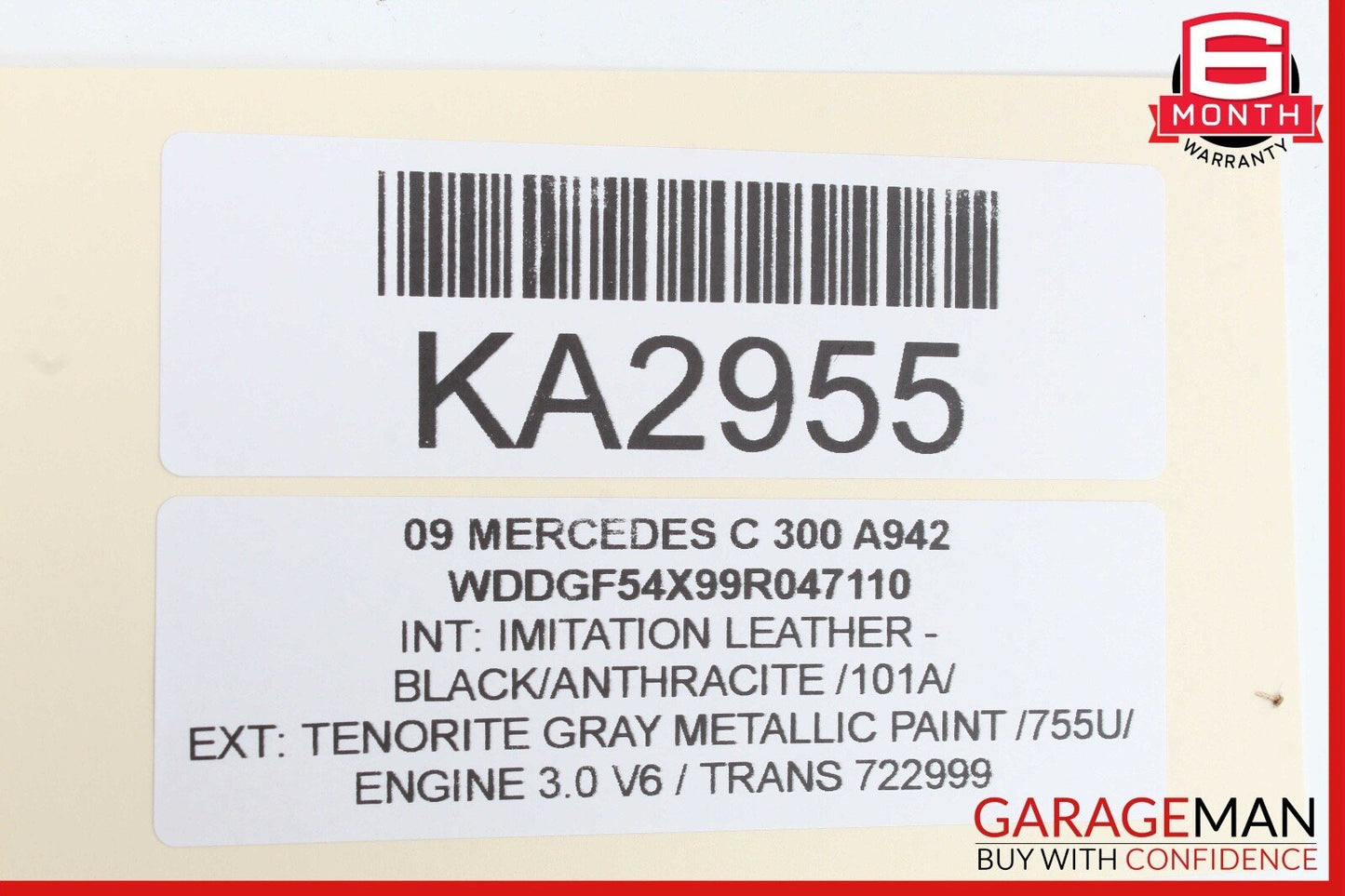 08-11 Mercedes W204 C300 C350 Rear Left Side Door Sound Speaker OEM