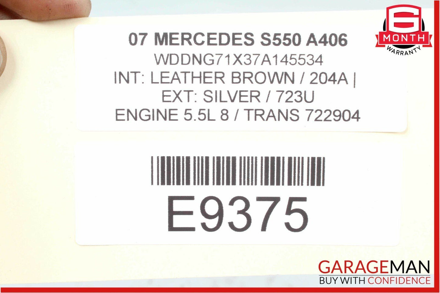 07-13 Mercedes W221 S550 S600 Electric Power Supply Control Fuse Box Module OEM