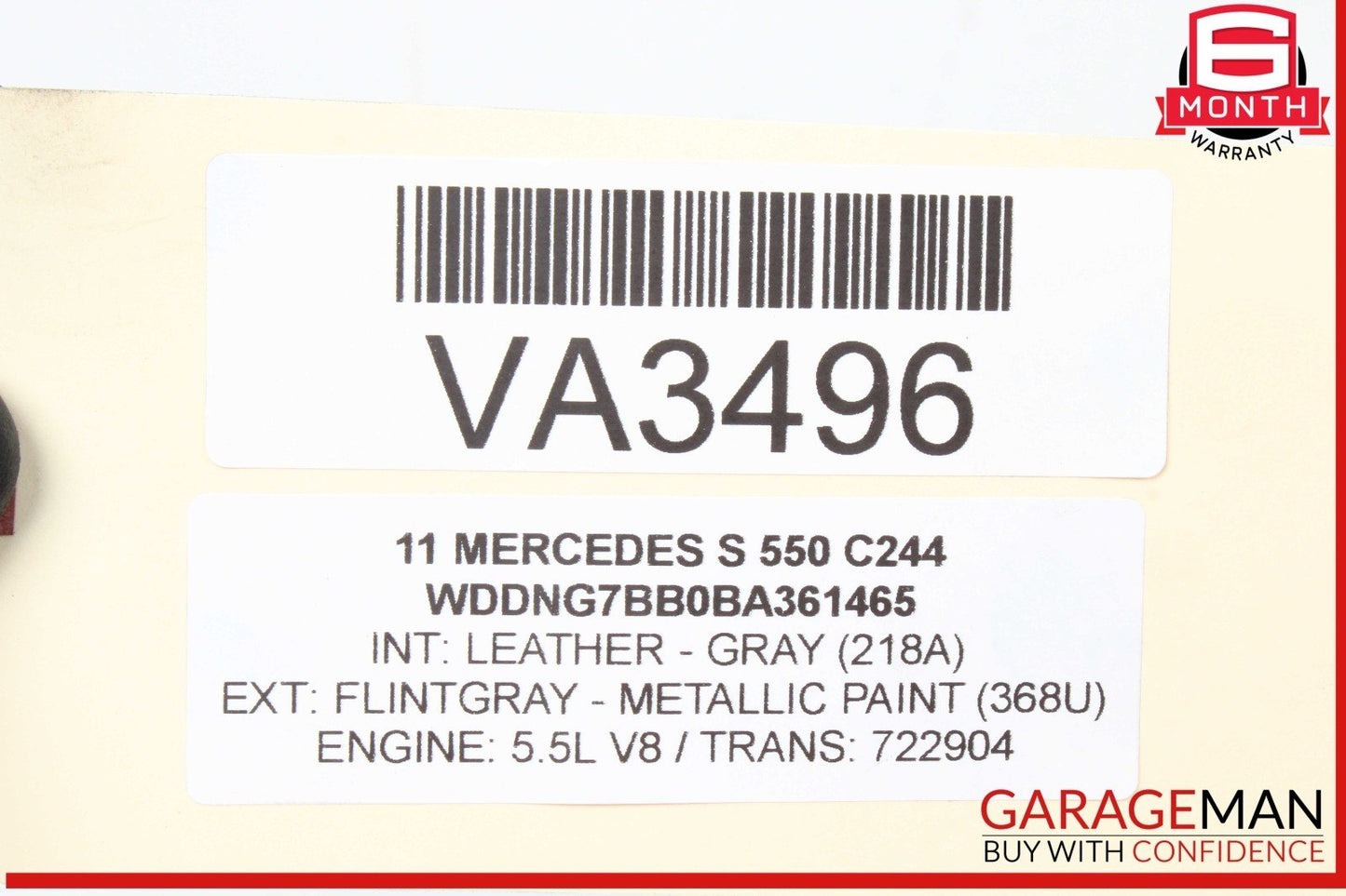 07-14 Mercedes W221 S550 Suspension Level Hight Sensor w/ Bracket 0105427717