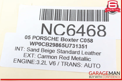 05-12 Porsche Boxter 987 Rear Left or Right Side Lower Control Arm 99634134108