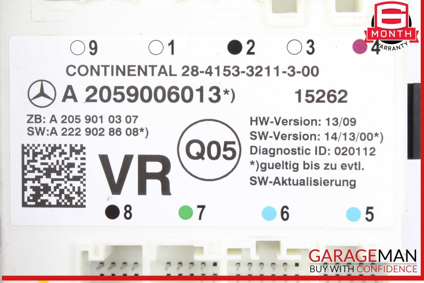 15-18 Mercedes W205 C300 Front Right Passenger Side Door Control Module OEM