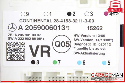 15-18 Mercedes W205 C300 Front Right Passenger Side Door Control Module OEM